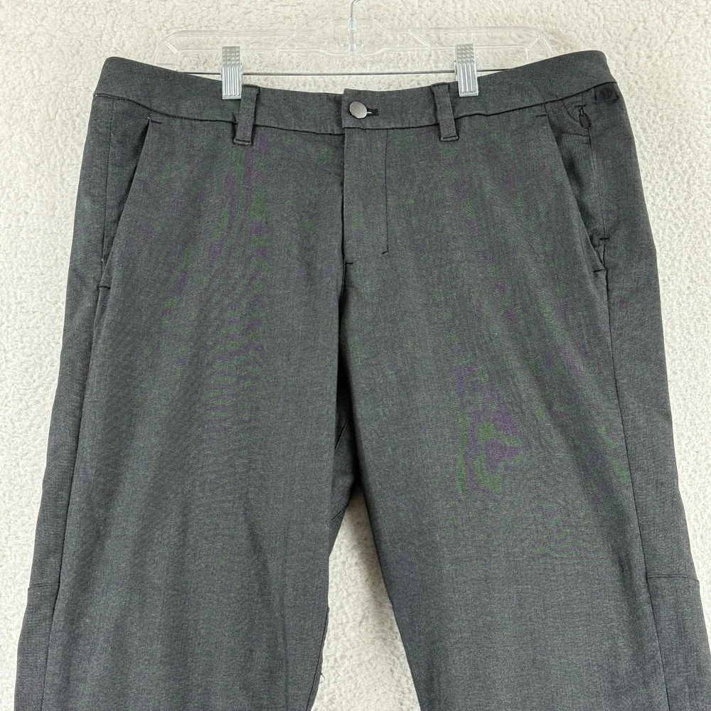 Lululemon ABC Classic Fit Pant Mens Size 34 Gray Casual Straight Leg Career Work
